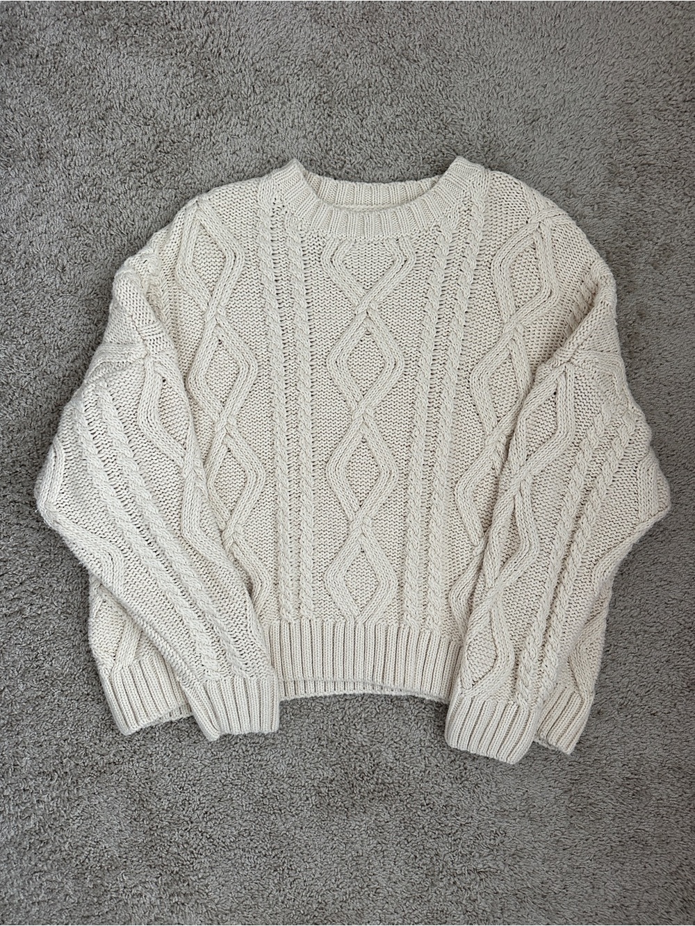 Princess Polly Anaya Oversized Sweater Beige 14